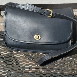 Coach Black Leather Crossbody Bag